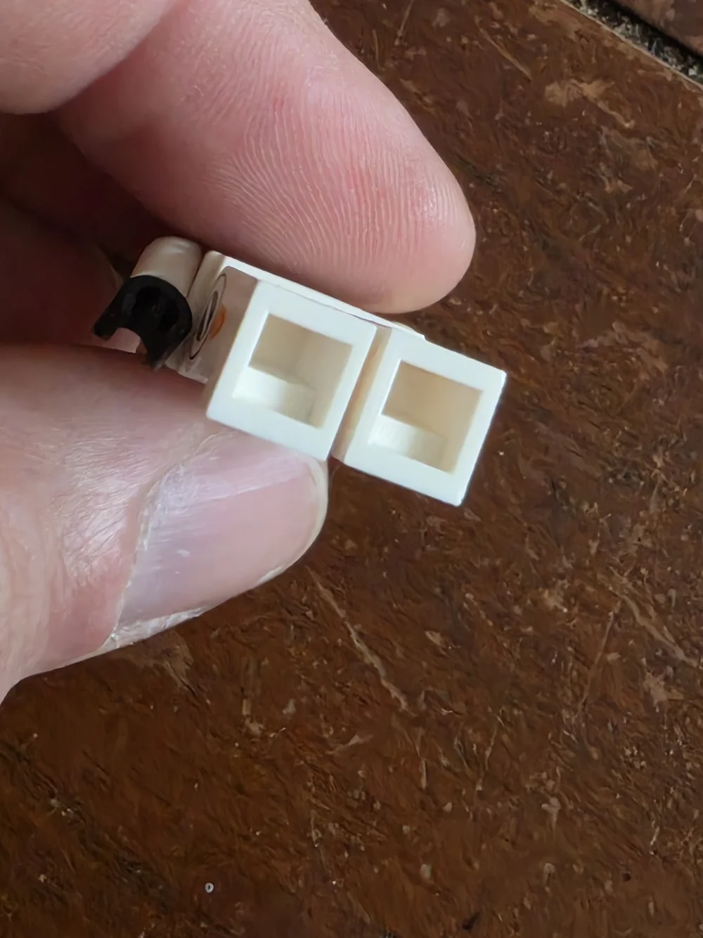 LEGO White Futuristic Minifigure Torso & Legs with Blue Accent